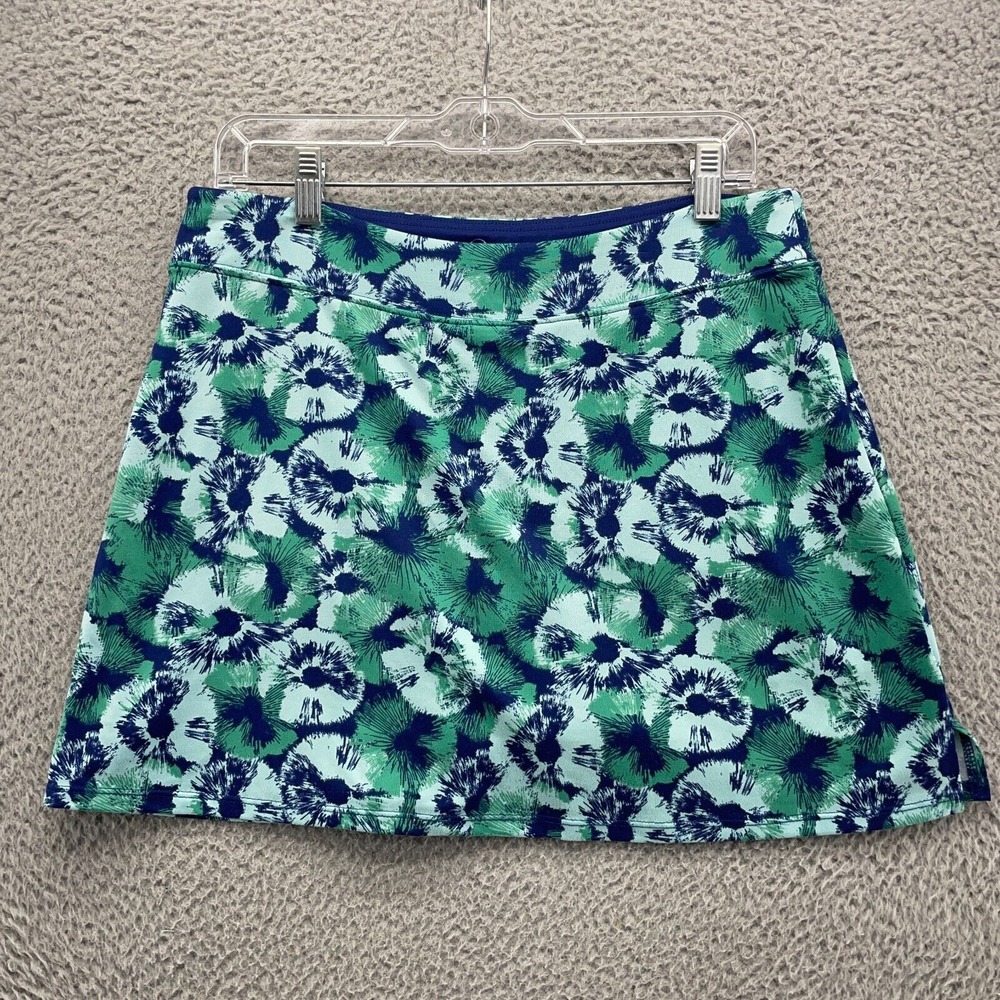 Tranquility Womens Skort Skirt‎ Medium Blue Green Athletic Pickle Ball
